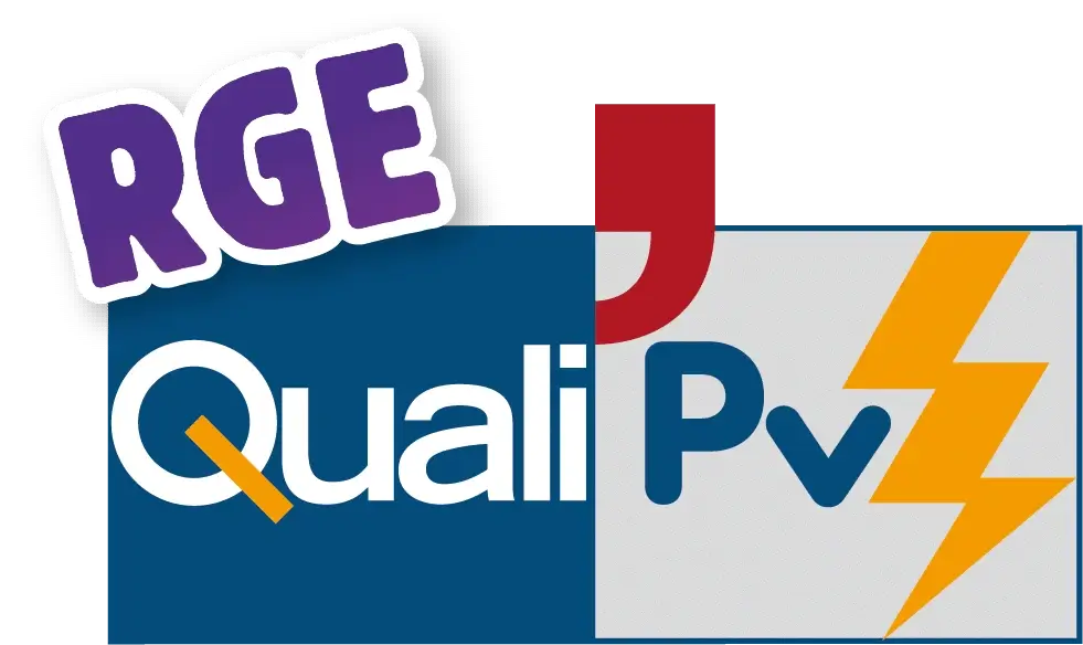 Macaron RGE QualiPV d’ARTEMELEC, qualification photovoltaïque délivrée par Qualit’EnR